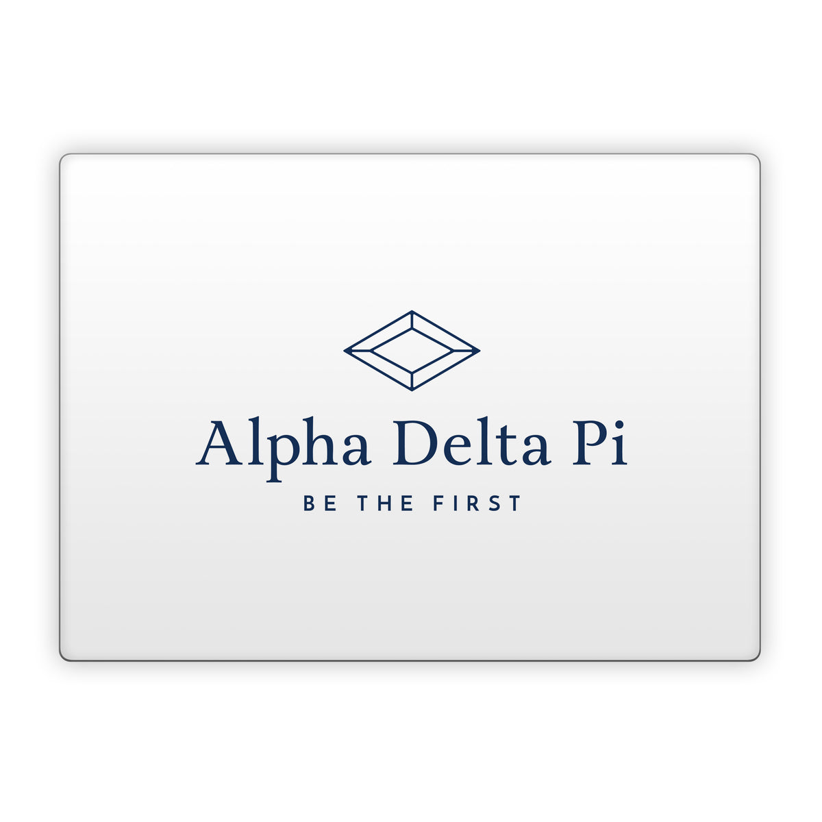 Alpha Delta Pi Primary Logo White - Microsoft Surface Laptop Skin