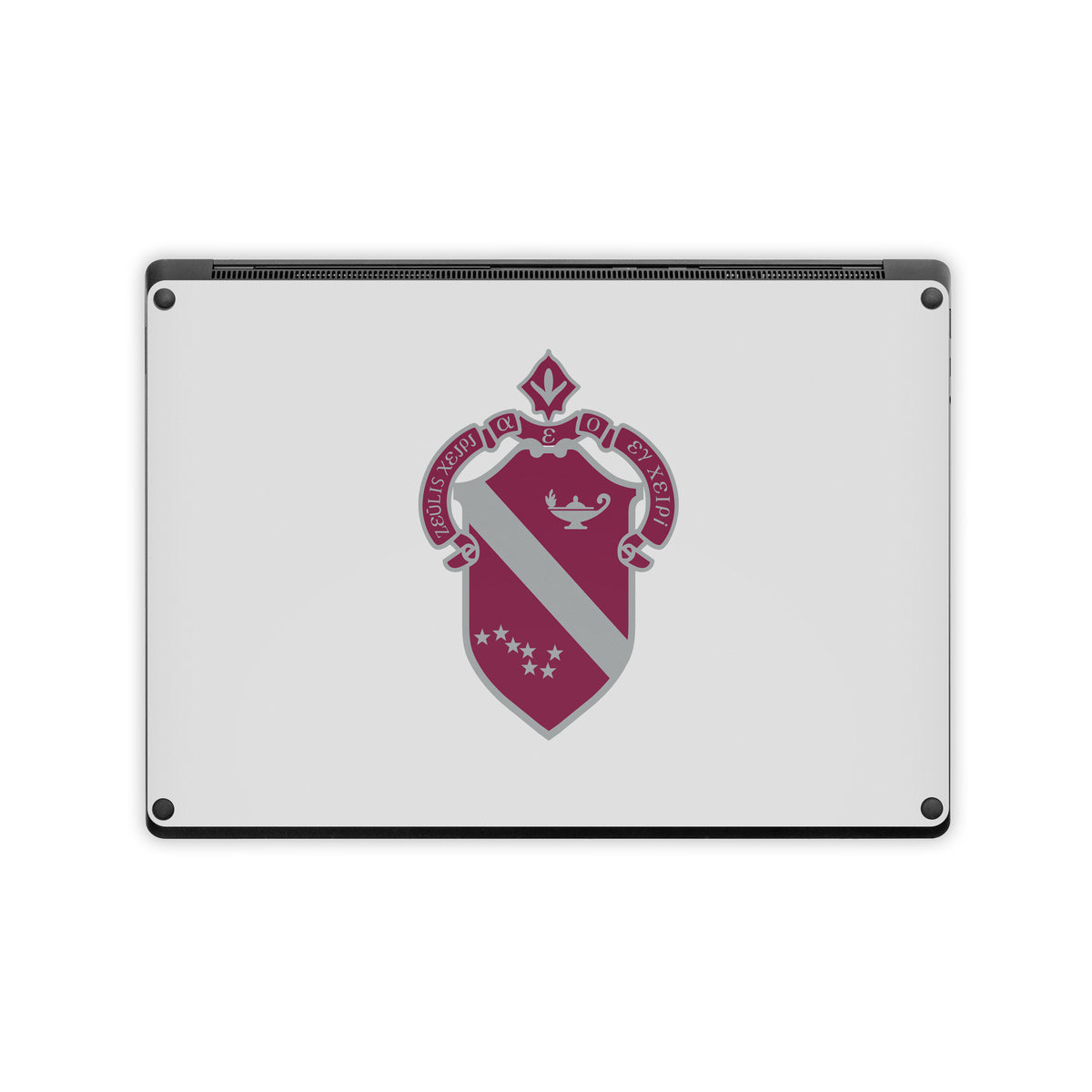Alpha Phi Crest Silver - Microsoft Surface Laptop Skin