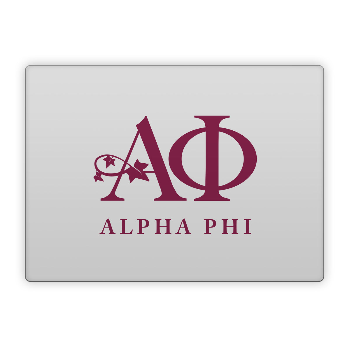 Alpha Phi Silver - Microsoft Surface Laptop Skin