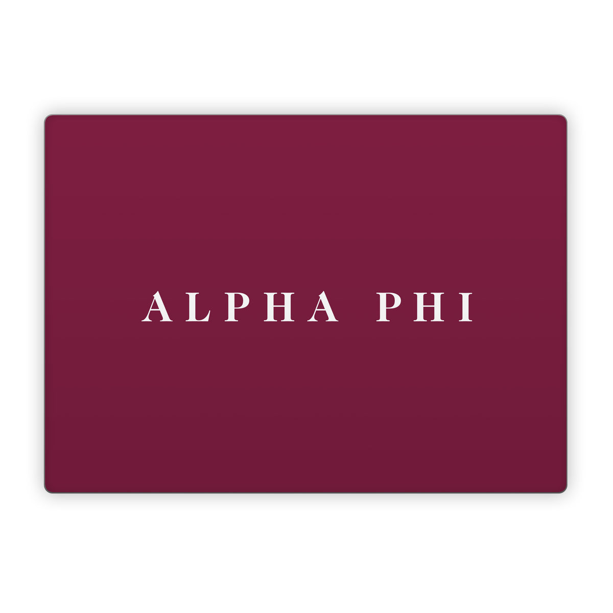 Alpha Phi Wordmark Bordeaux - Microsoft Surface Laptop Skin