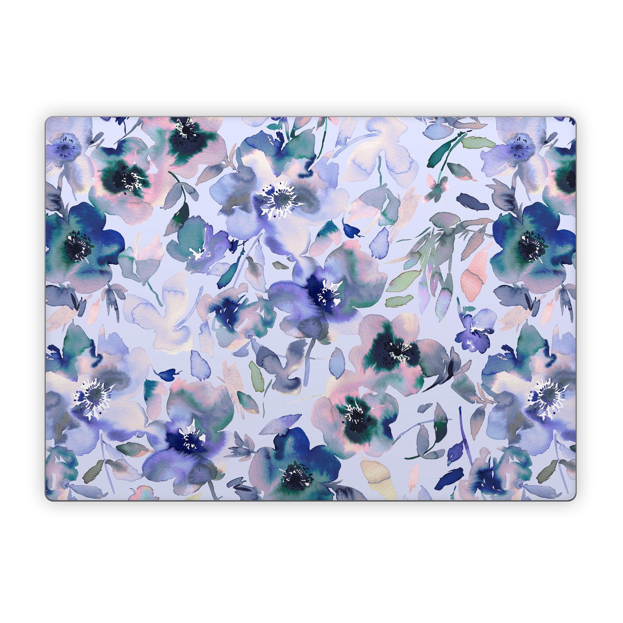 Aquatic Artistic Flowers - Microsoft Surface Laptop Skin