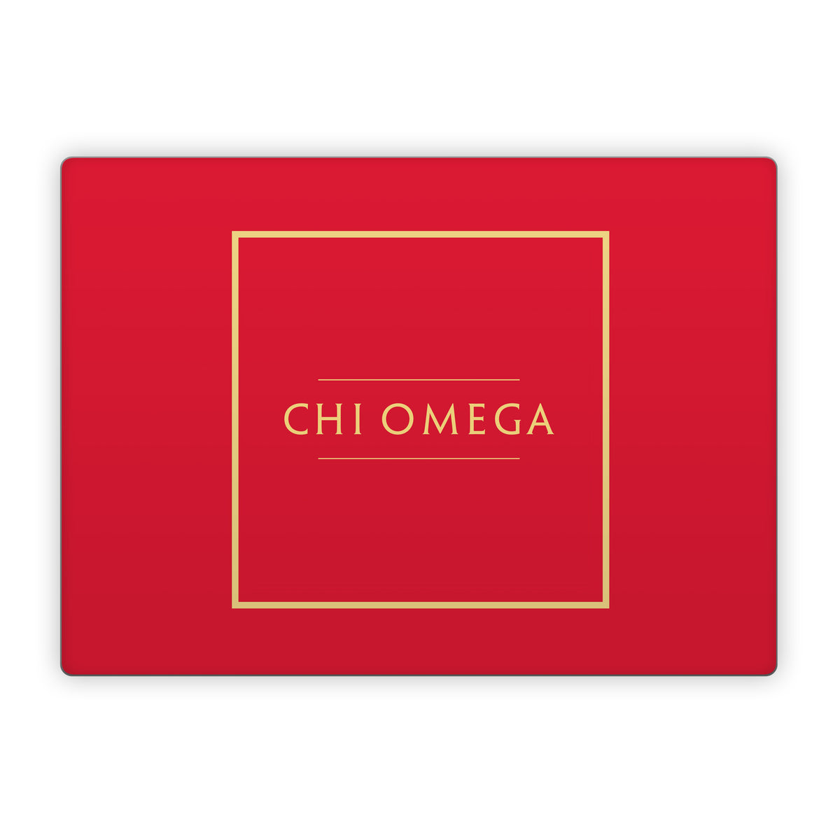 Chi Omega Cardinal with Border - Microsoft Surface Laptop Skin