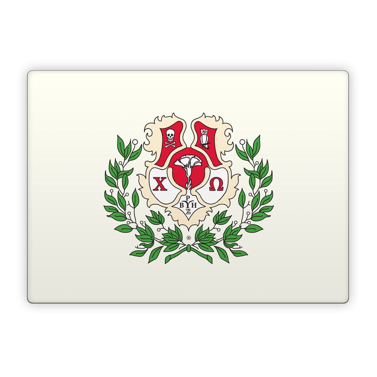 Chi Omega Crest Cream - Microsoft Surface Laptop Skin