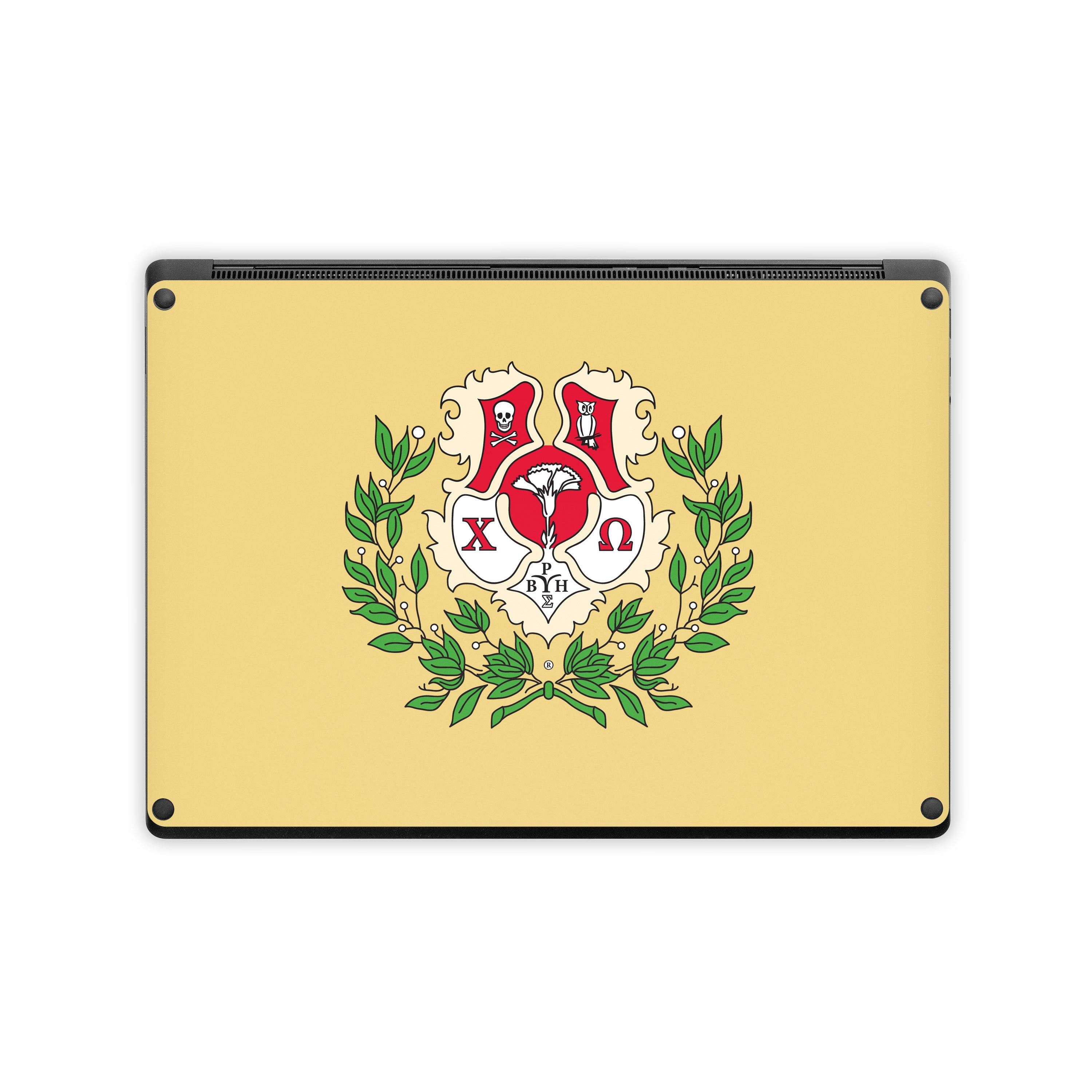 Chi Omega Crest Straw - Microsoft Surface Laptop Skin
