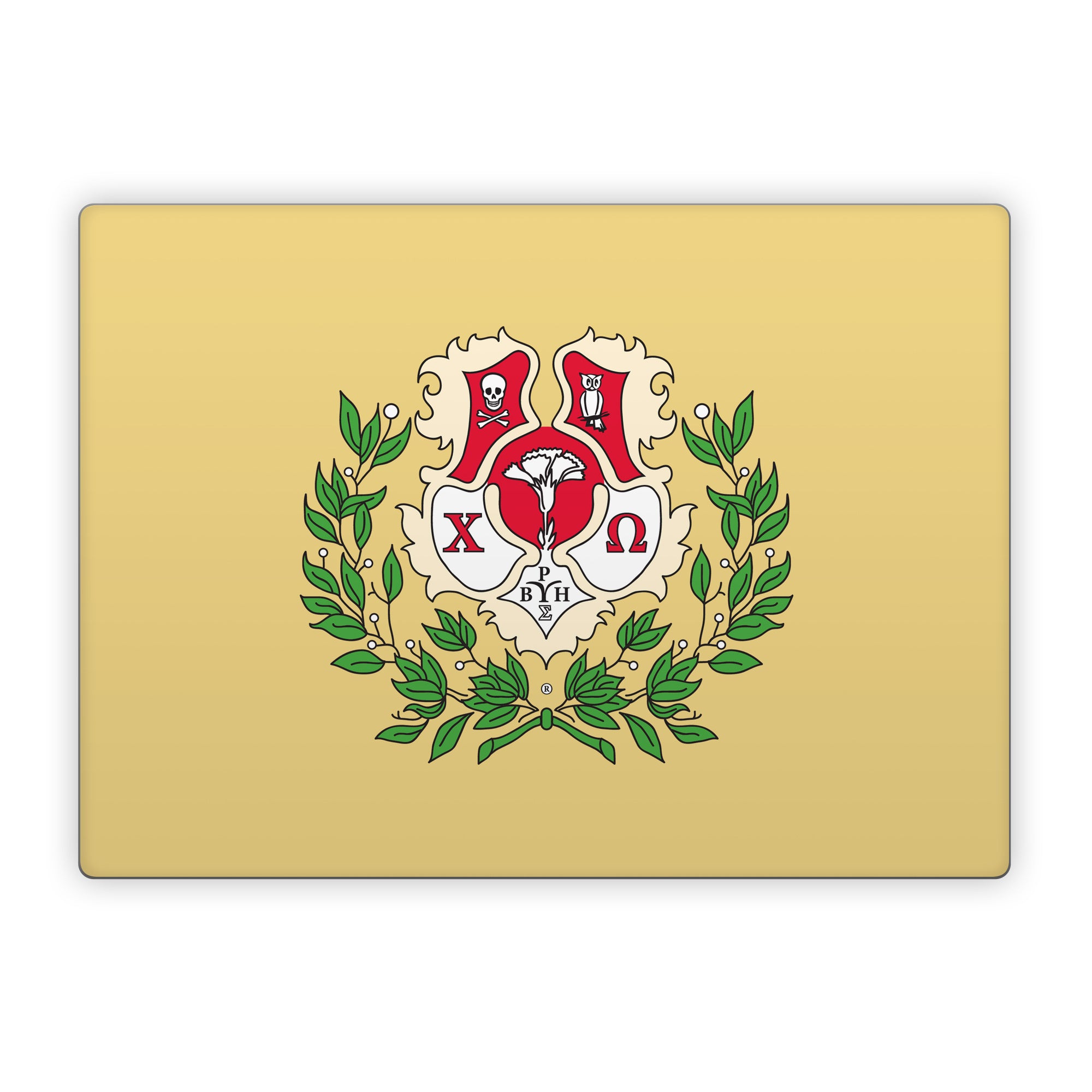 Chi Omega Crest Straw - Microsoft Surface Laptop Skin
