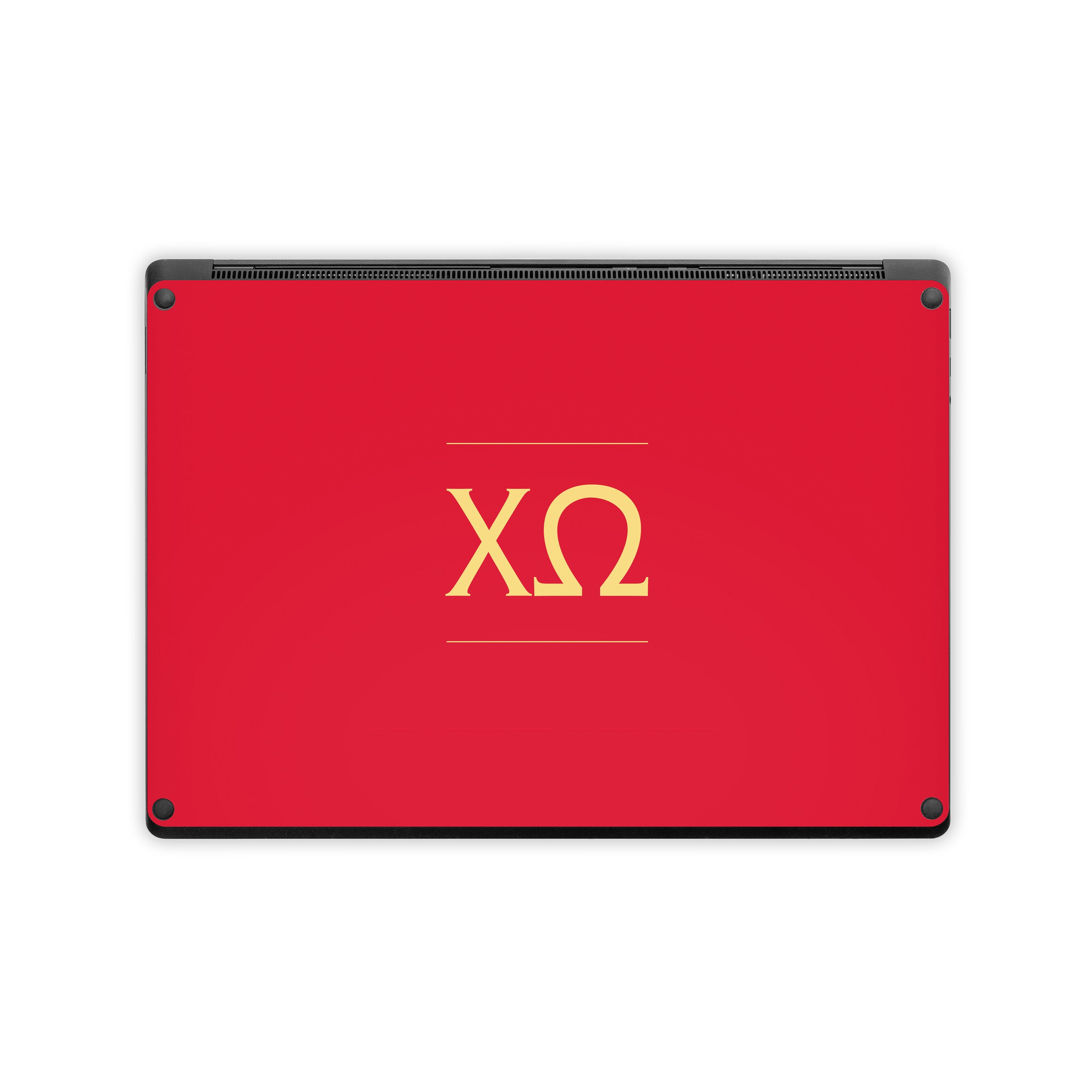 Chi Omega Letters Cardinal - Microsoft Surface Laptop Skin