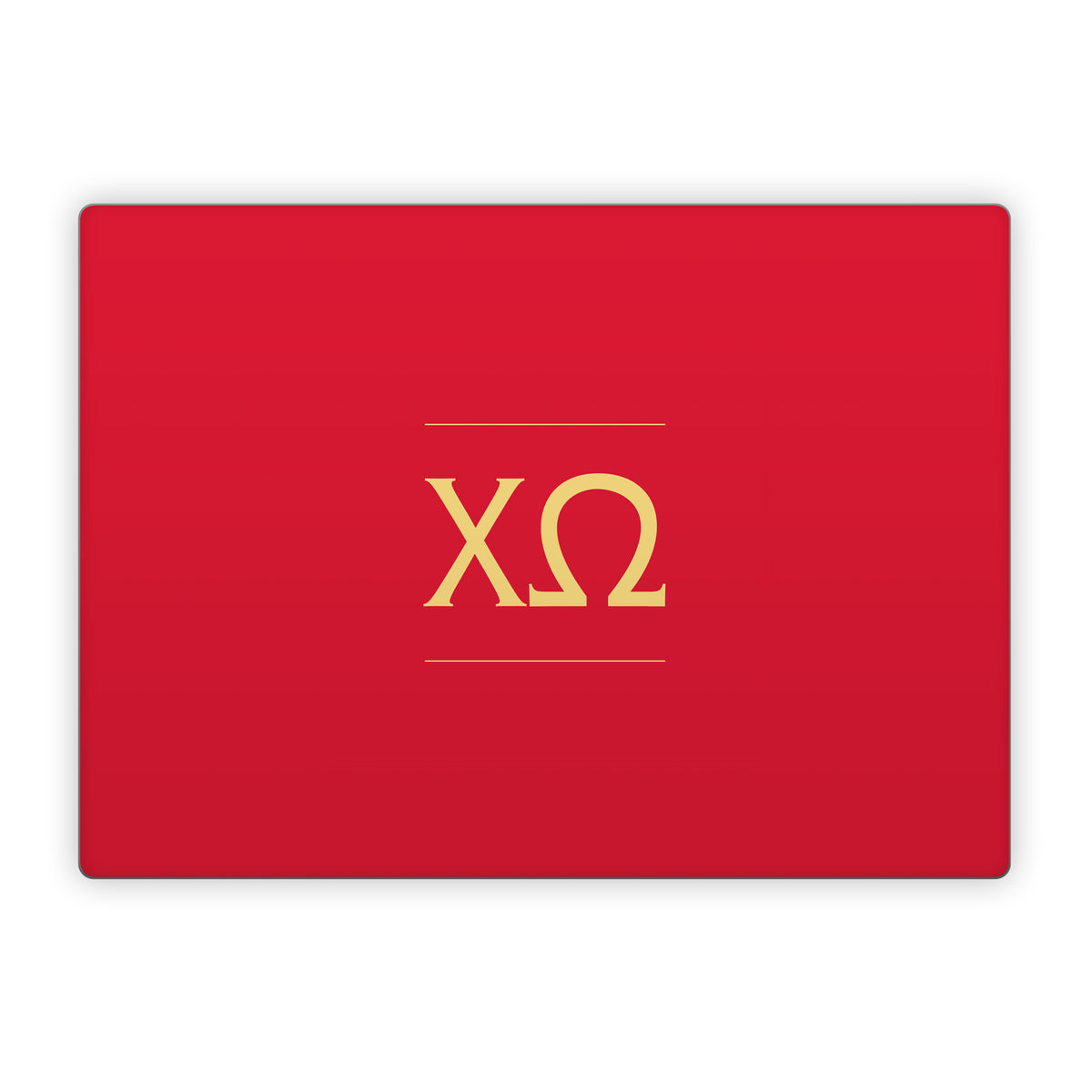Chi Omega Letters Cardinal - Microsoft Surface Laptop Skin