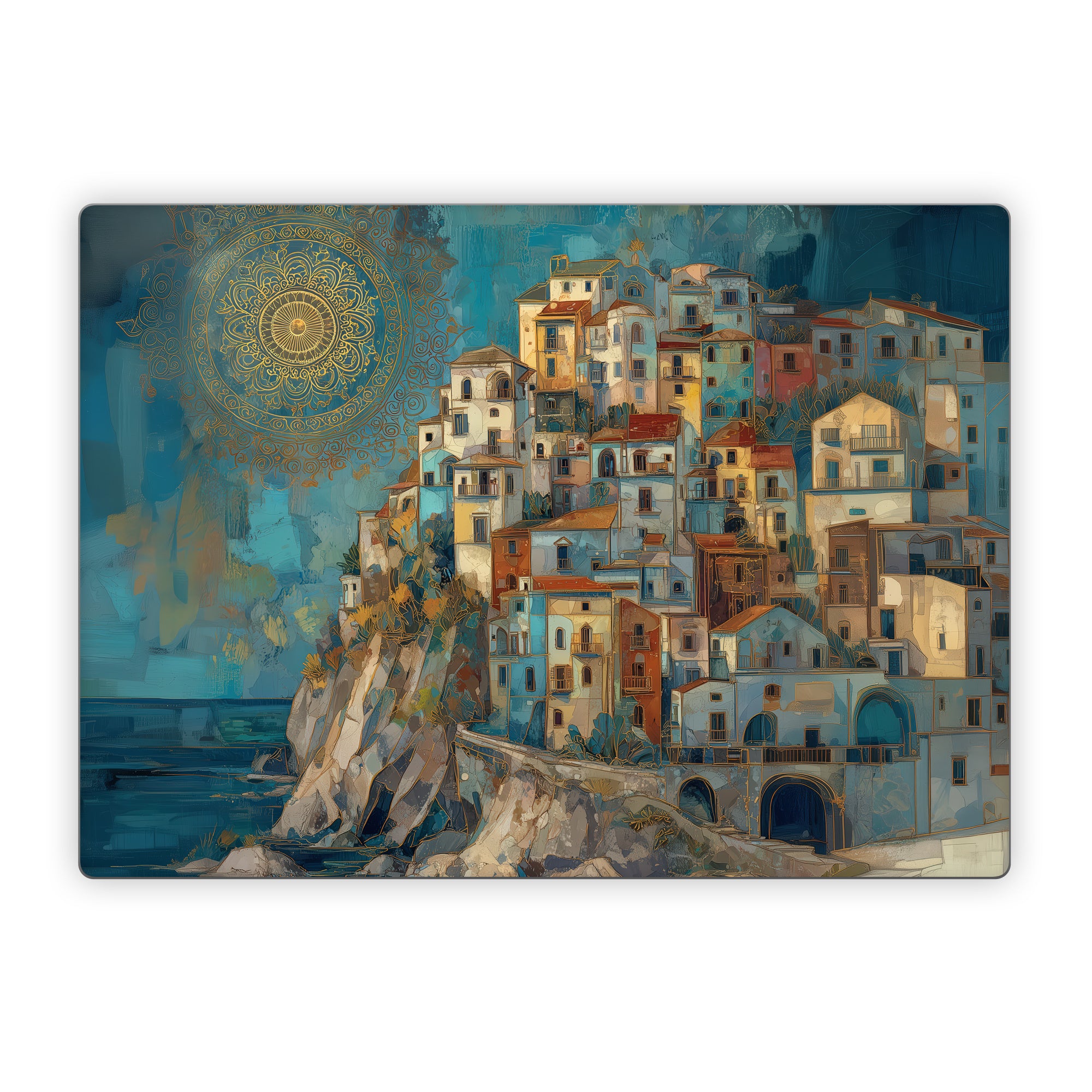 Coastal Town - Microsoft Surface Laptop Skin