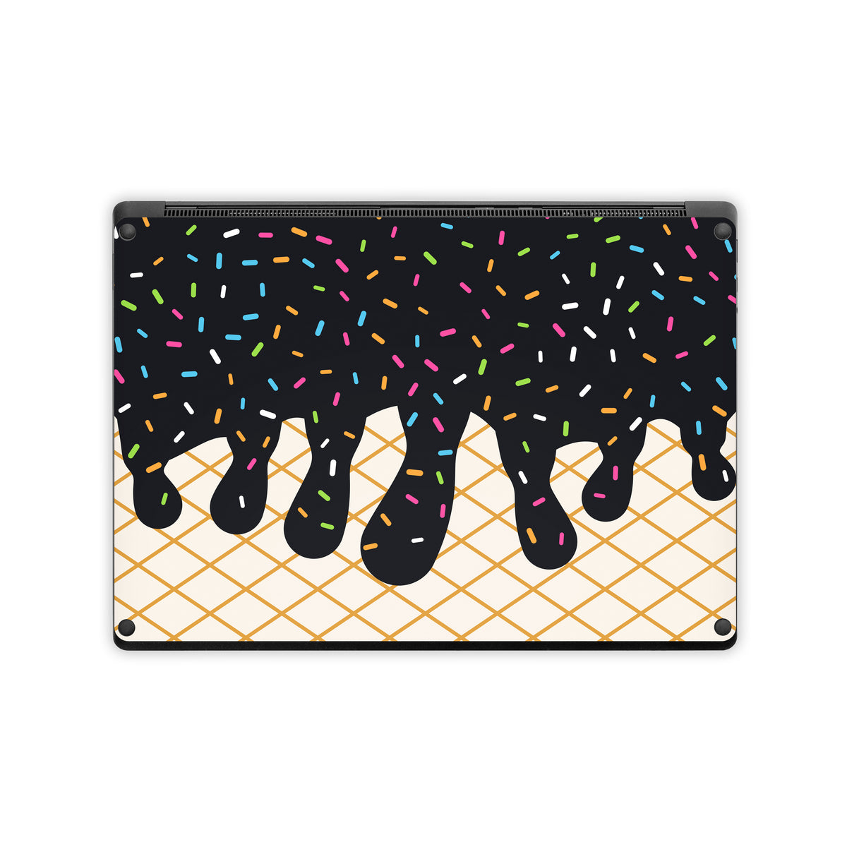 Black Ice Cream Drip - Microsoft Surface Laptop Skin