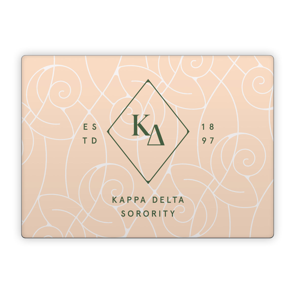 Kappa Delta Diamond Nautilus Waves - Microsoft Surface Laptop Skin