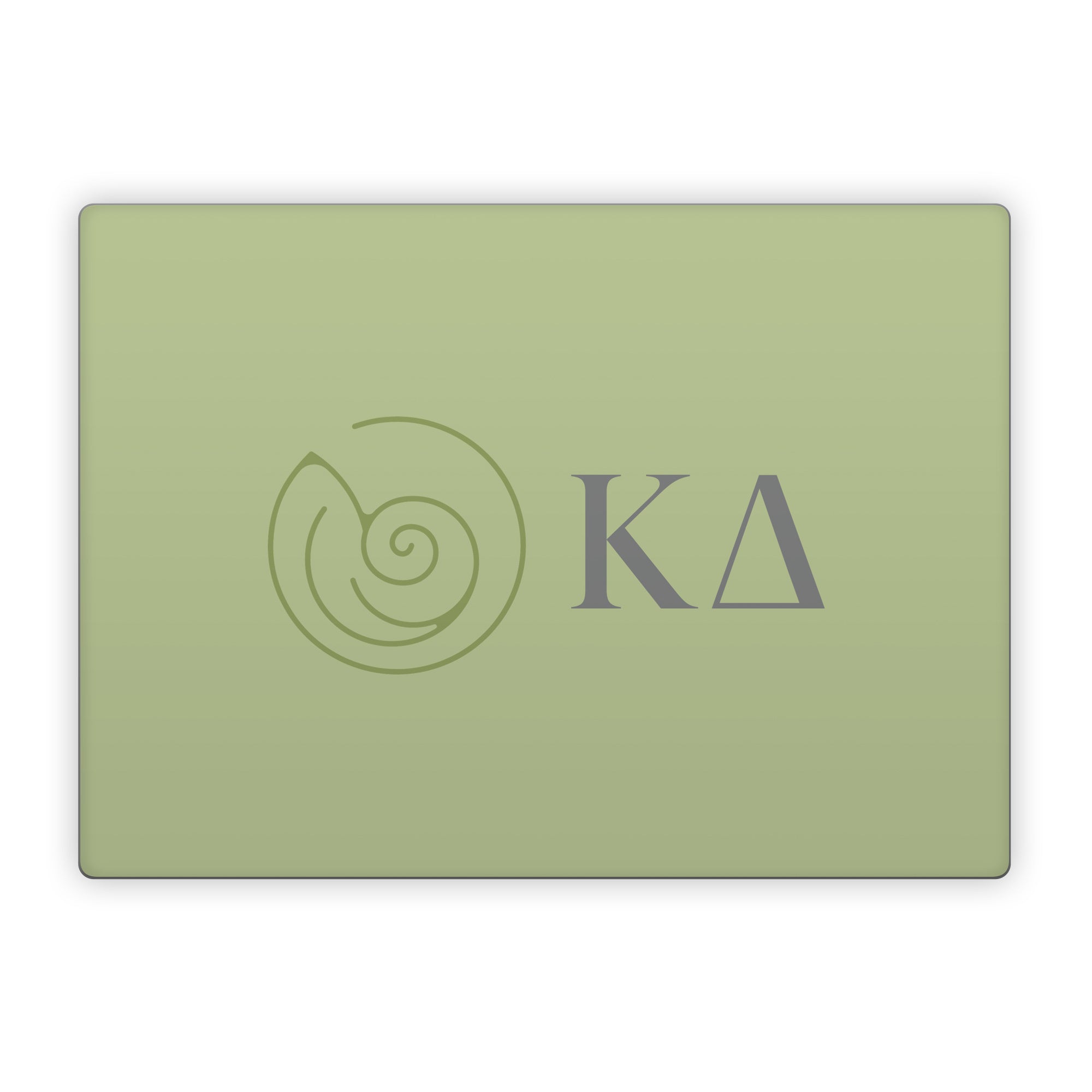 Kappa Delta Greek Letters Light Olive - Microsoft Surface Laptop Skin