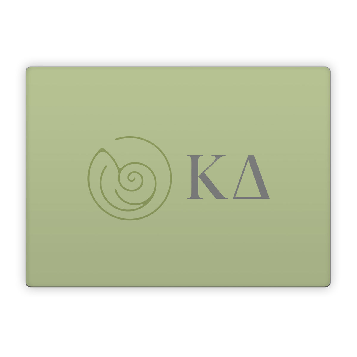 Kappa Delta Greek Letters Light Olive - Microsoft Surface Laptop Skin