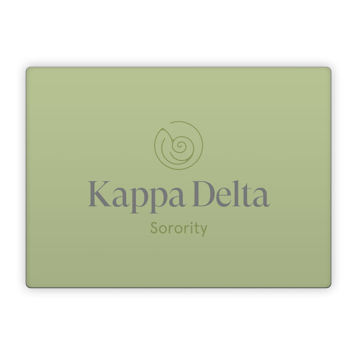 Kappa Delta Primary Logo Light Olive - Microsoft Surface Laptop Skin