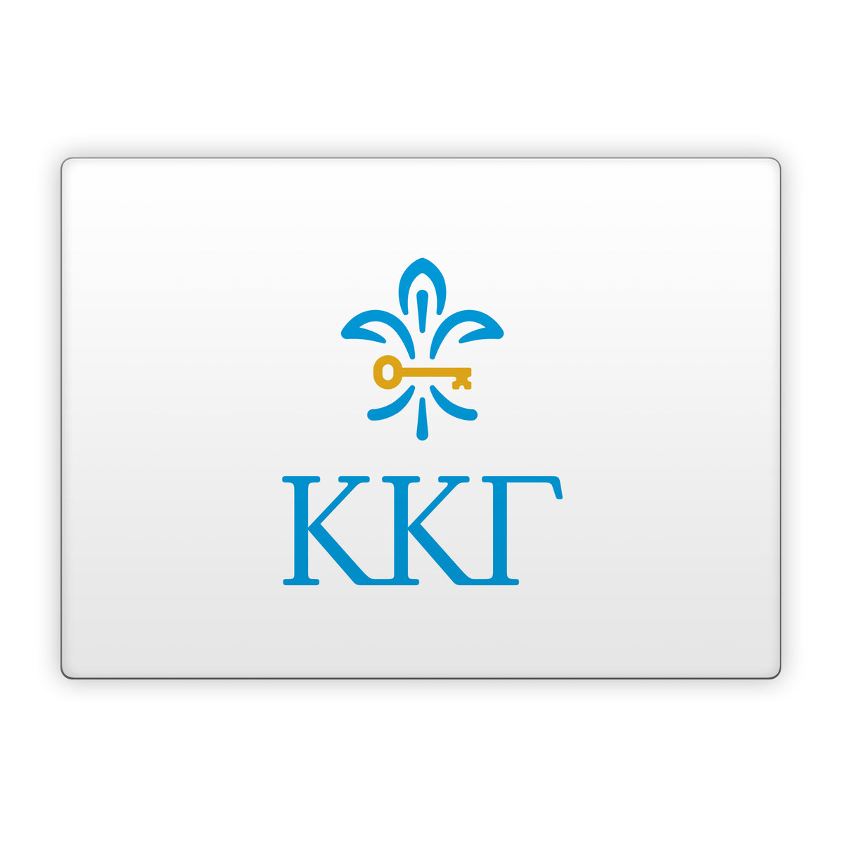 Kappa Kappa Gamma Letterkey Vertical White - Microsoft Surface Laptop Skin