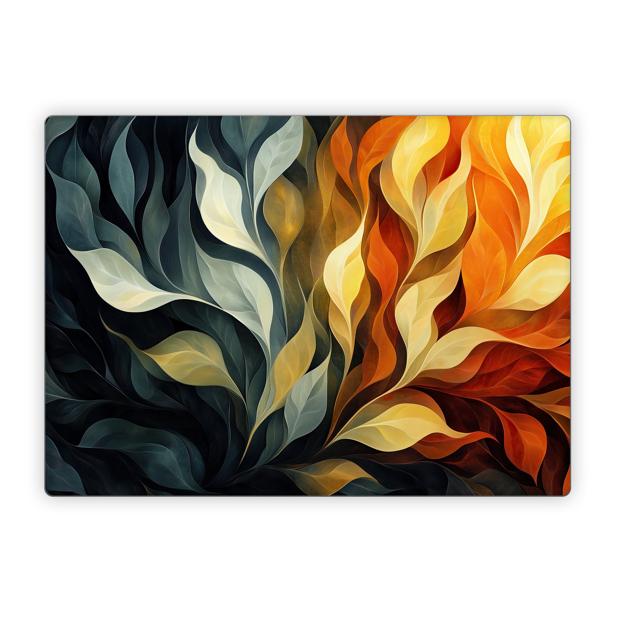 Orange and Charcoal - Microsoft Surface Laptop Skin