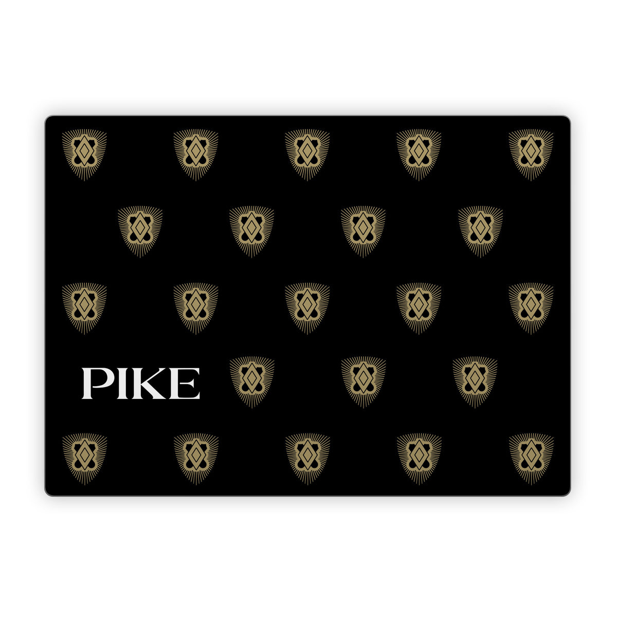 Pi Kappa Alpha PIKE Shield Pattern Black - Microsoft Surface Laptop Skin