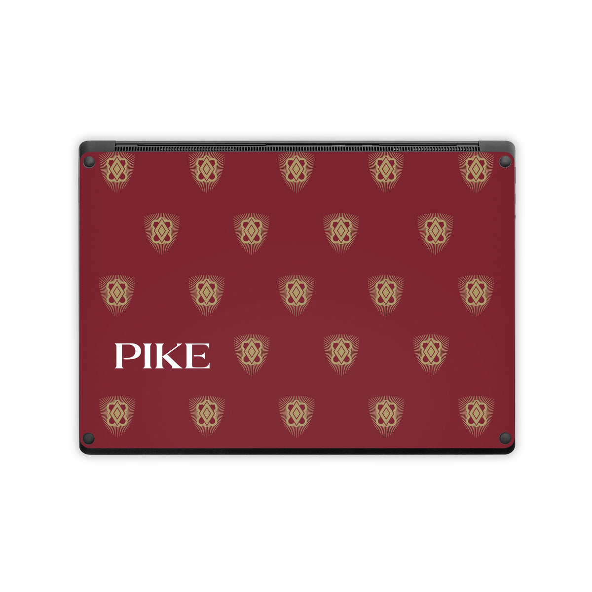 Pi Kappa Alpha PIKE Shield Pattern Garnet - Microsoft Surface Laptop Skin