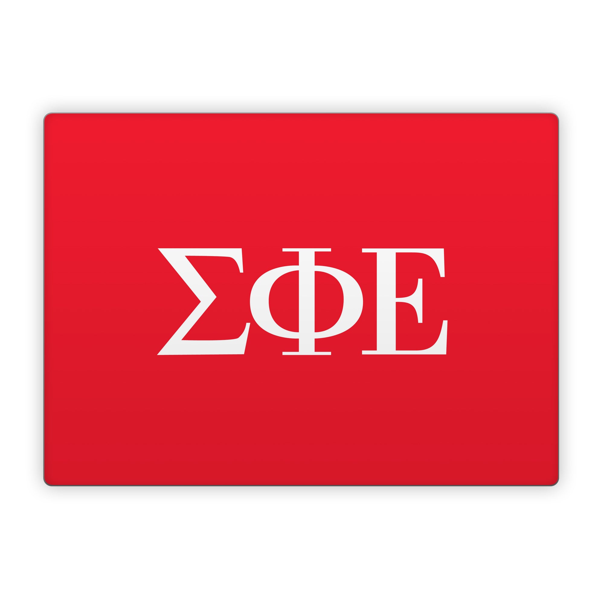 Sigma Phi Epsilon Greek Letters Red - Microsoft Surface Laptop Skin