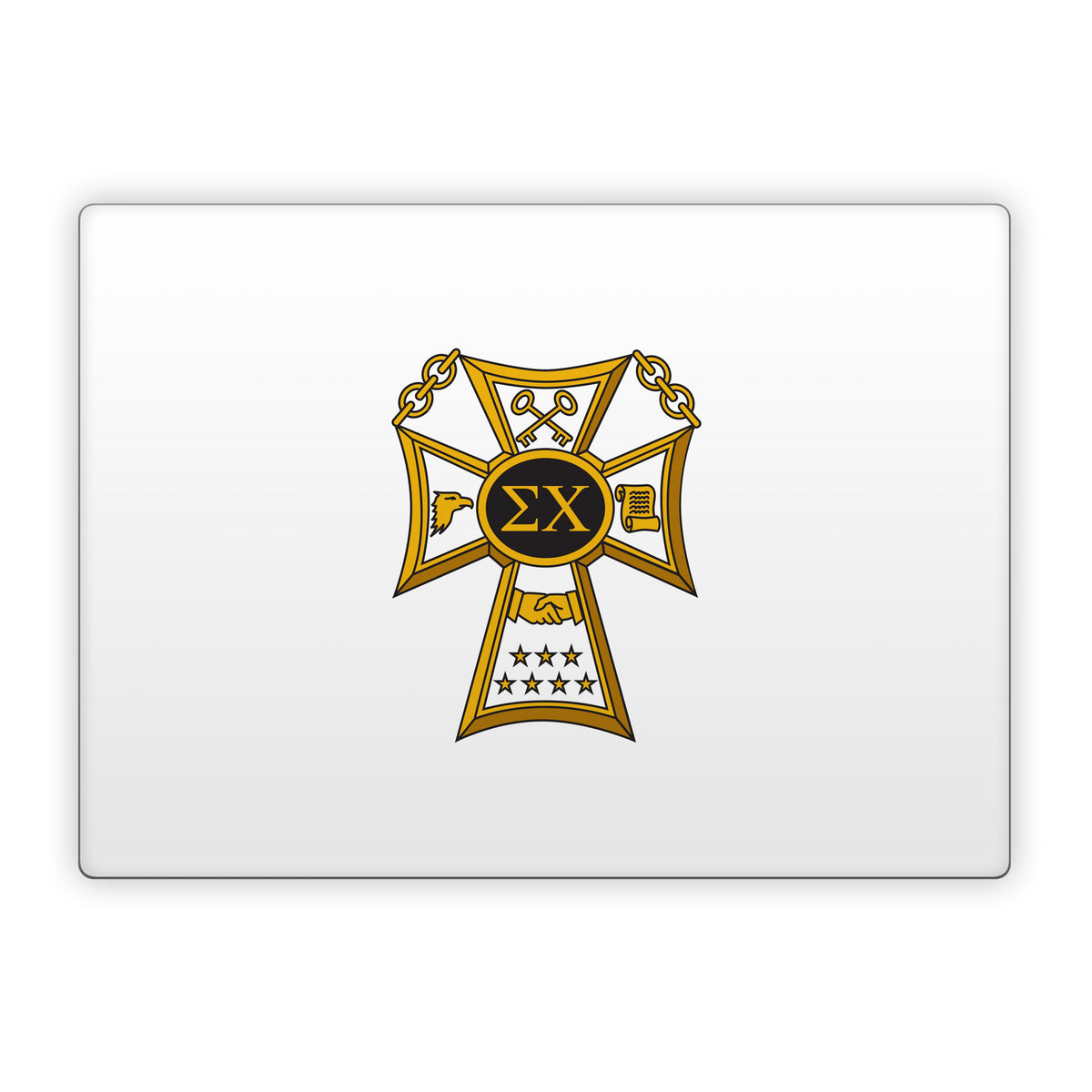Sigma Chi Badge White - Microsoft Surface Laptop Skin