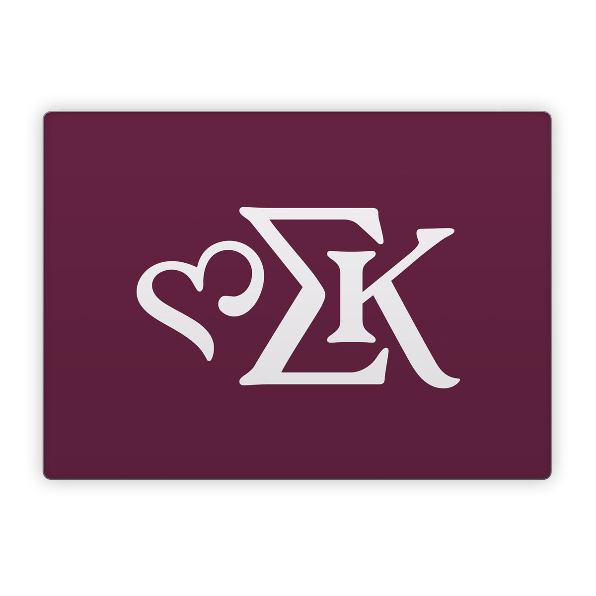 Sigma Kappa Greek Letters Dove Love on Mary Maroon - Microsoft Surface Laptop Skin