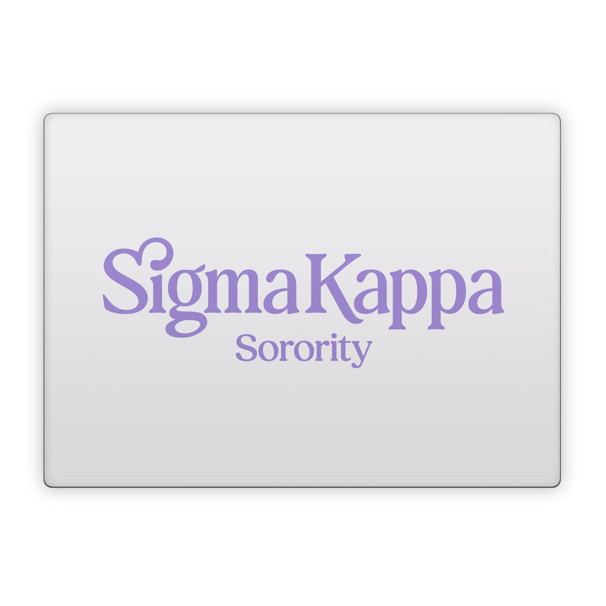 Sigma Kappa Sorority Logo Legacy Lavender on Dove Love - Microsoft Surface Laptop Skin