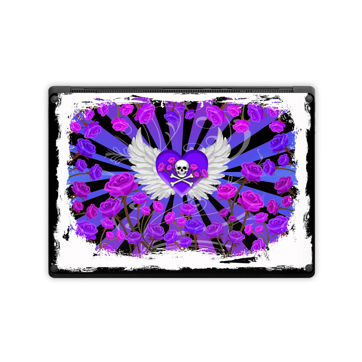 Skull and Roses - Microsoft Surface Laptop Skin