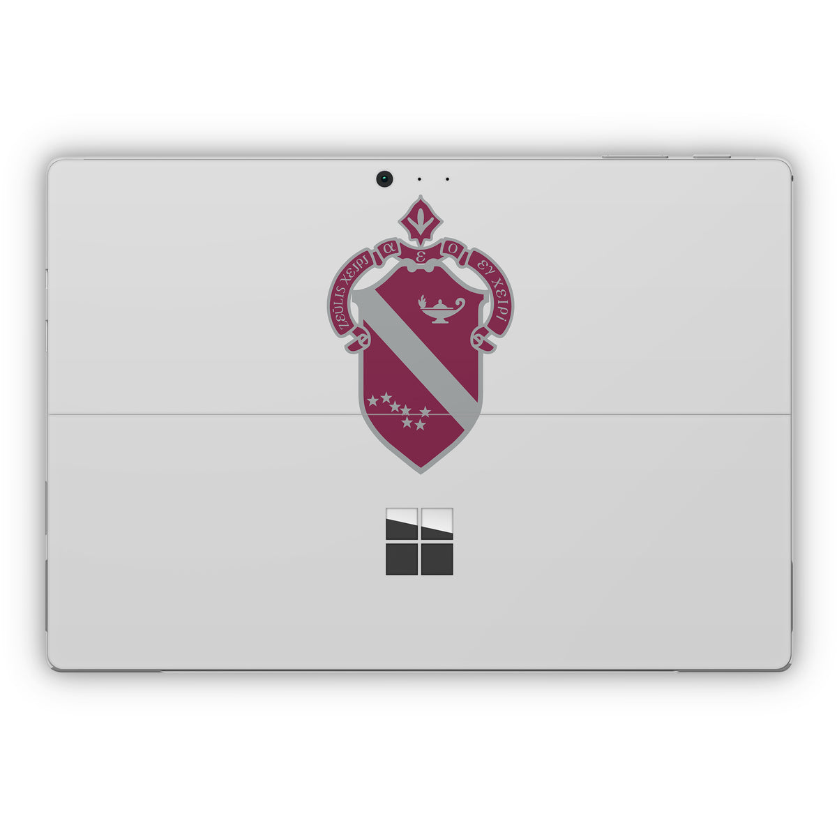 Alpha Phi Crest Silver - Microsoft Surface Pro Skin