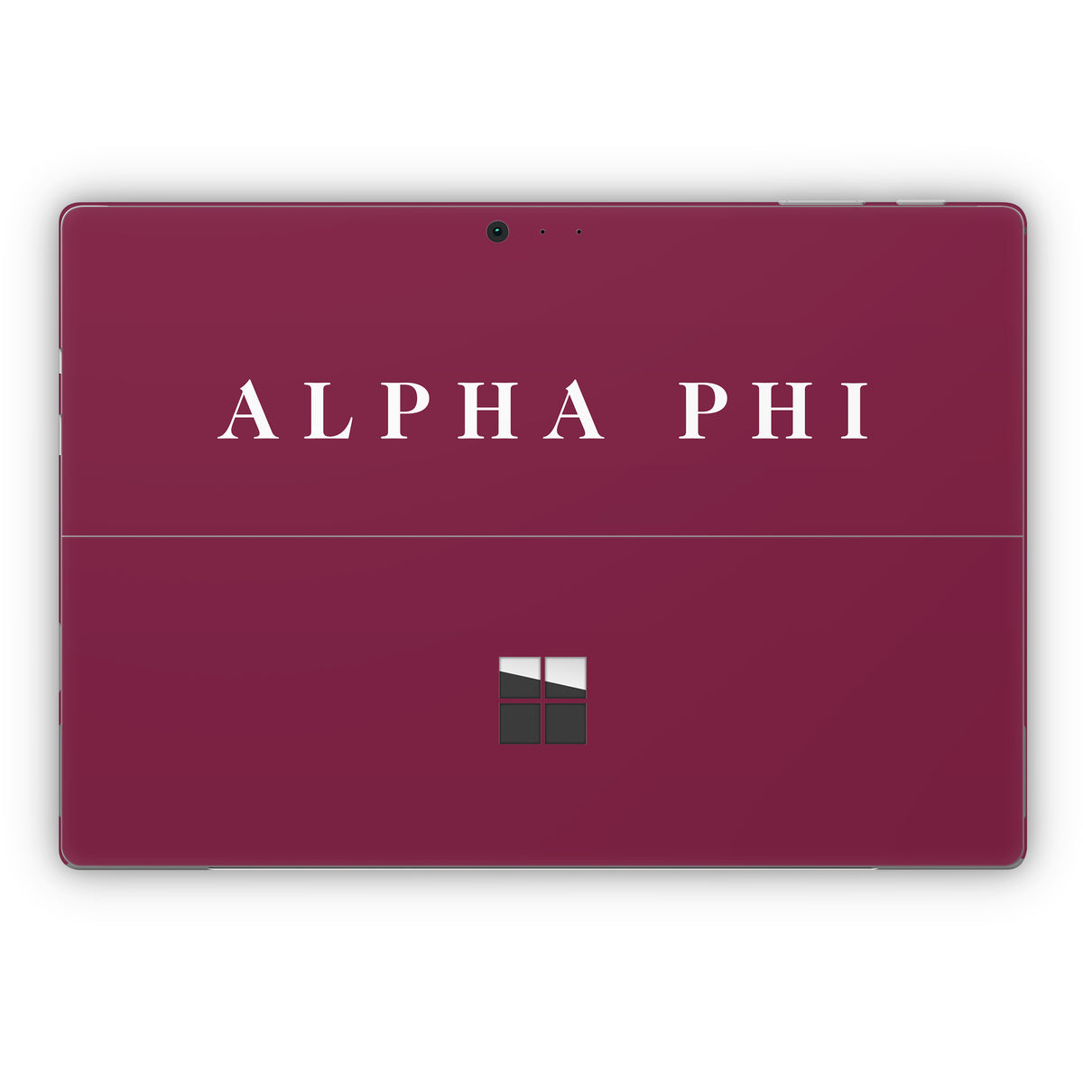 Alpha Phi Wordmark Bordeaux - Microsoft Surface Pro Skin
