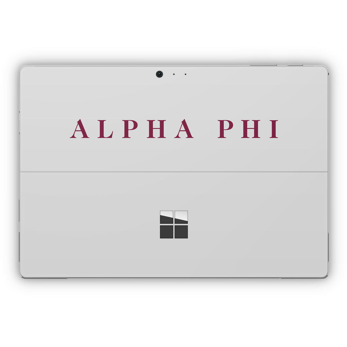 Alpha Phi Wordmark Silver - Microsoft Surface Pro Skin