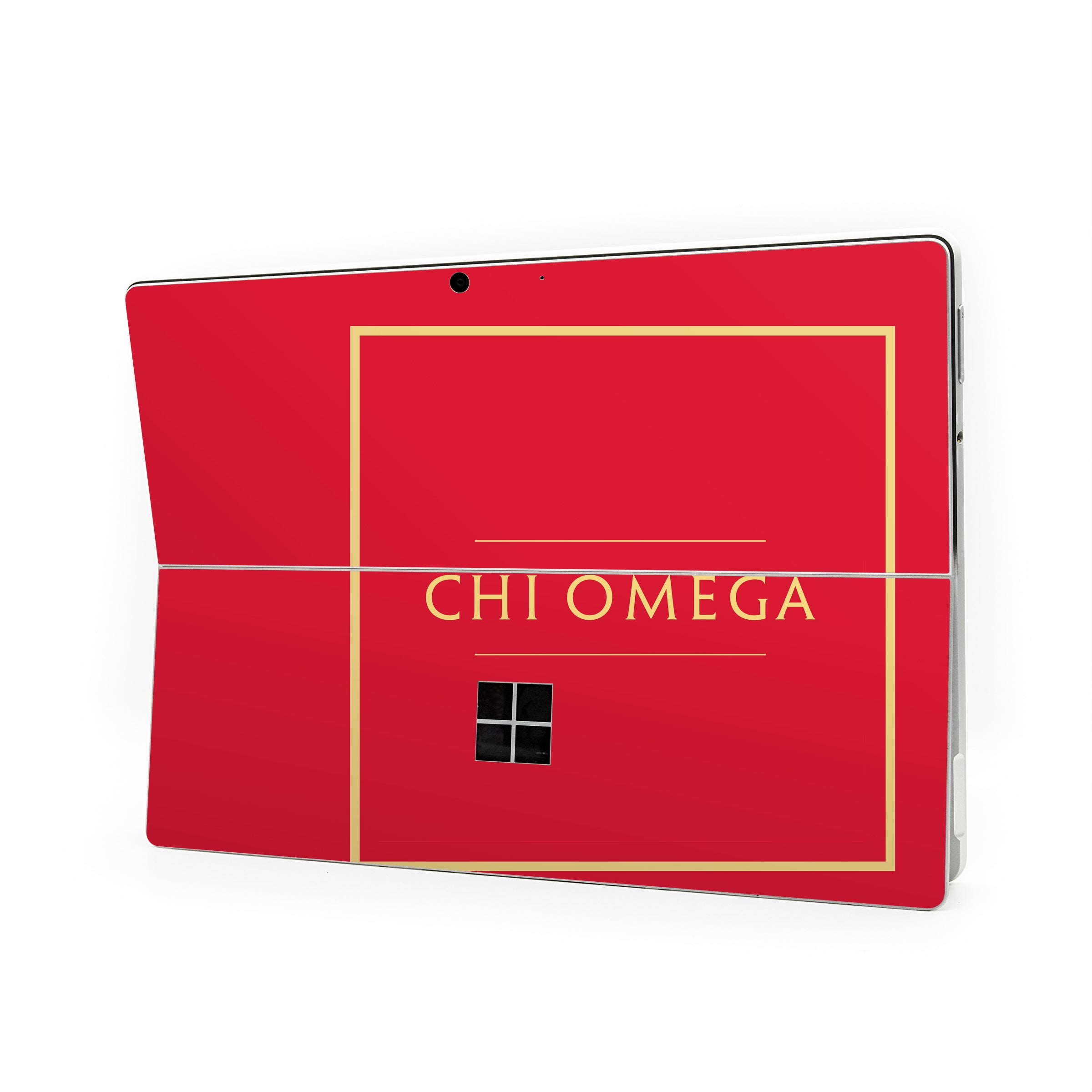 Chi Omega Cardinal with Border - Microsoft Surface Pro Skin