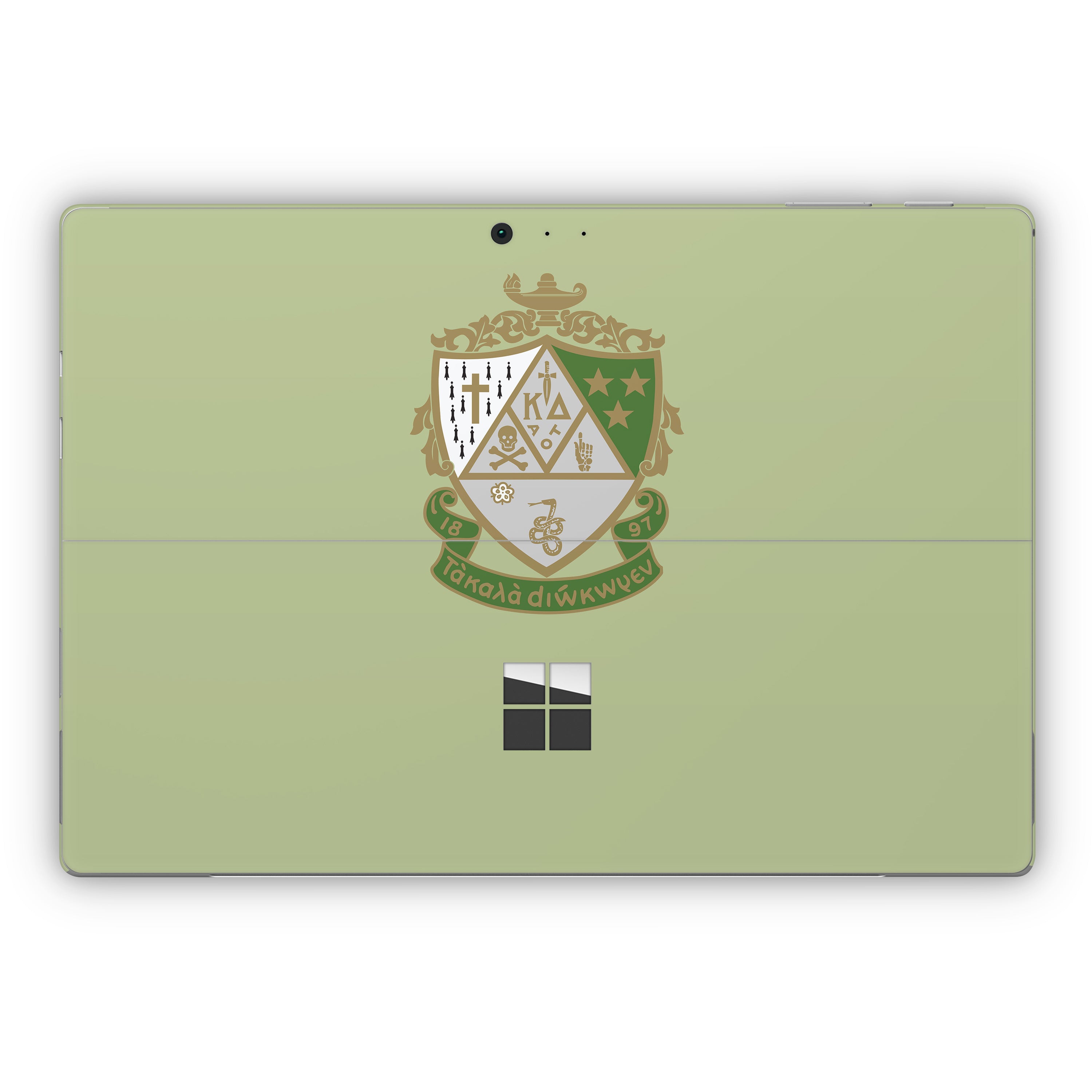 Kappa Delta Crest Light Olive - Microsoft Surface Pro Skin