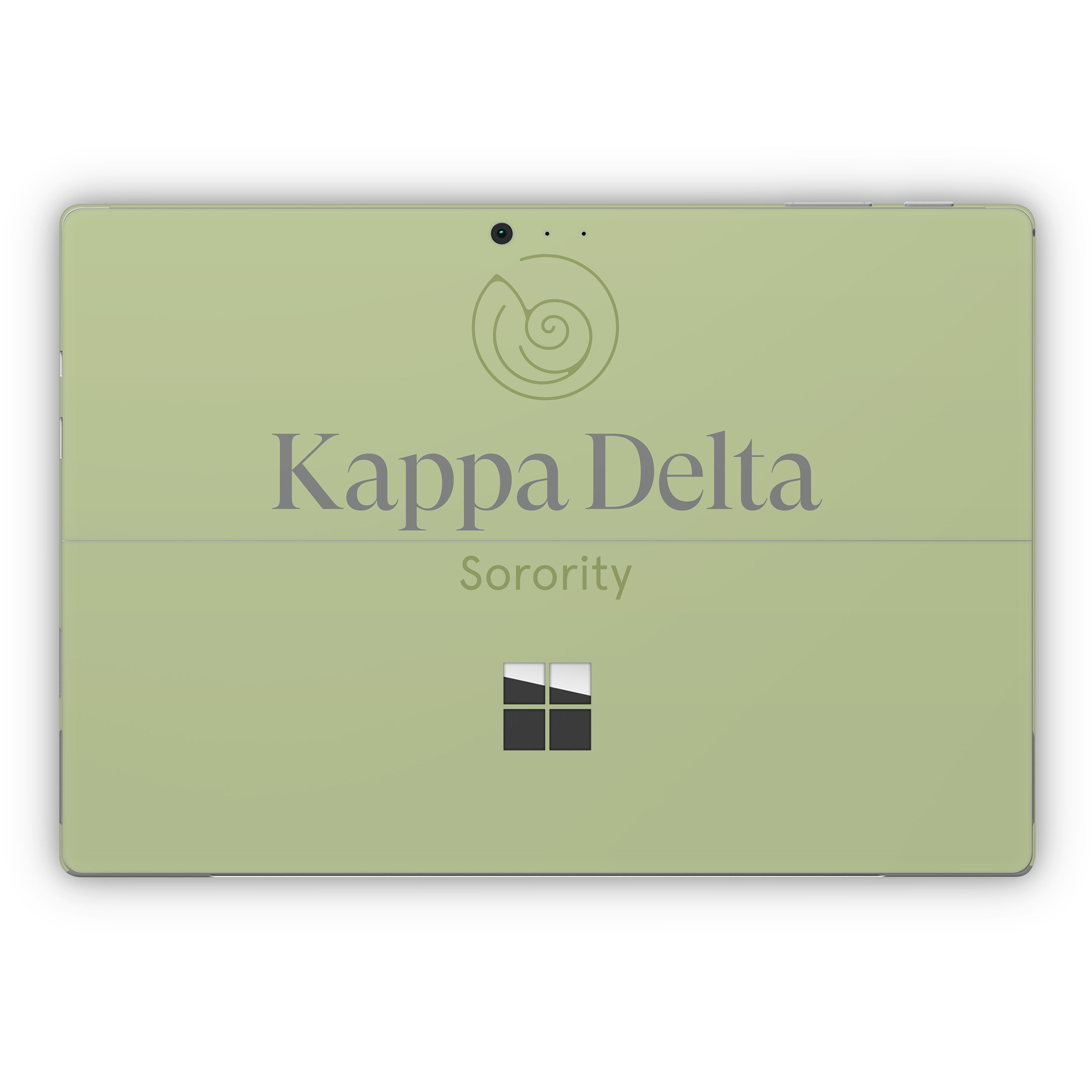 Kappa Delta Primary Logo Light Olive - Microsoft Surface Pro Skin