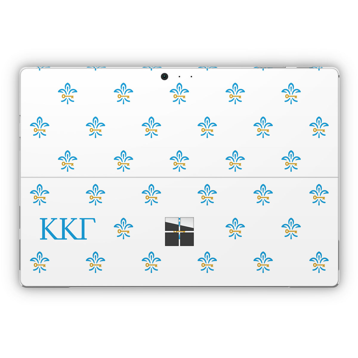 Kappa Kappa Gamma Fleur De Key Pattern White - Microsoft Surface Pro Skin