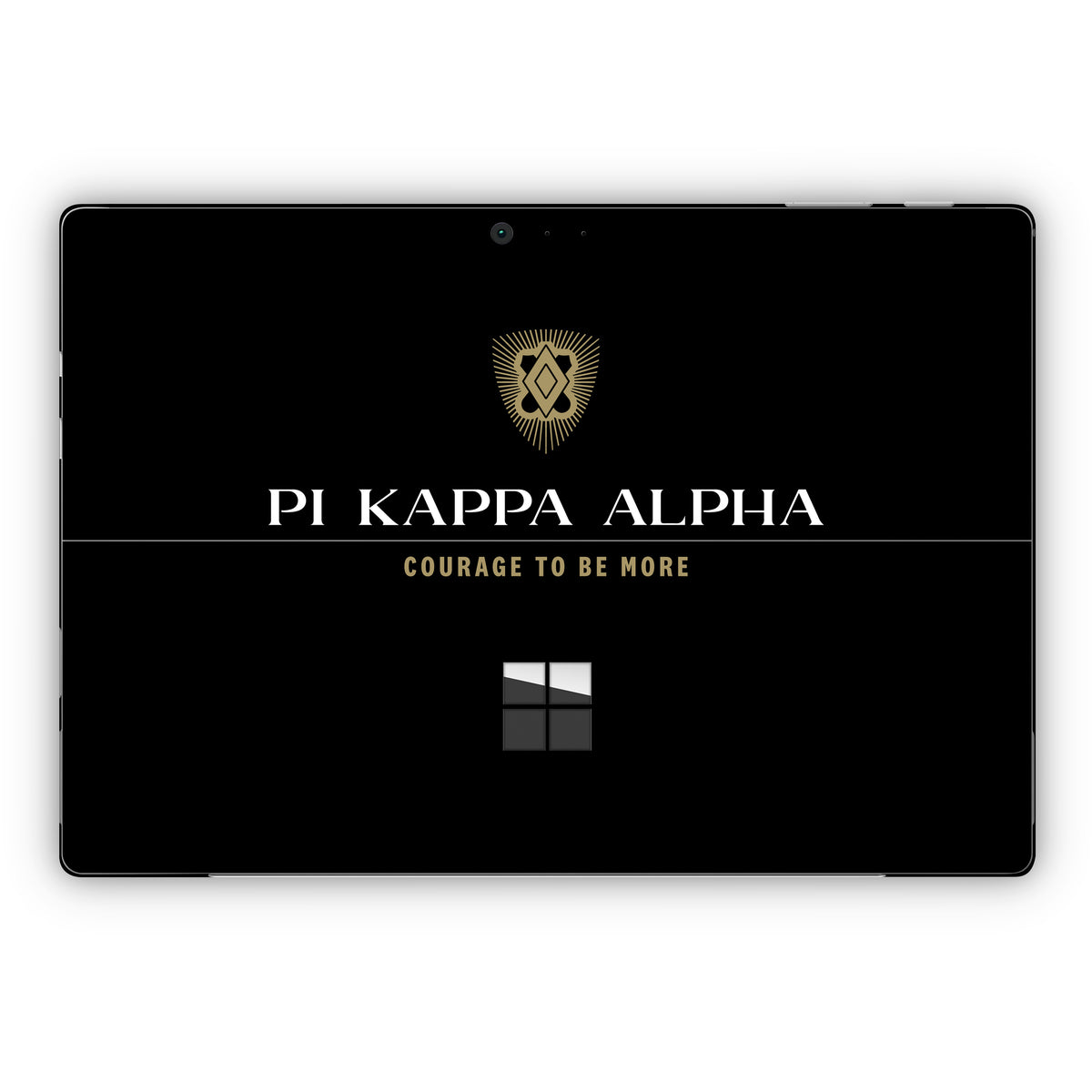 Pi Kappa Alpha Formal Logo Black - Microsoft Surface Pro Skin