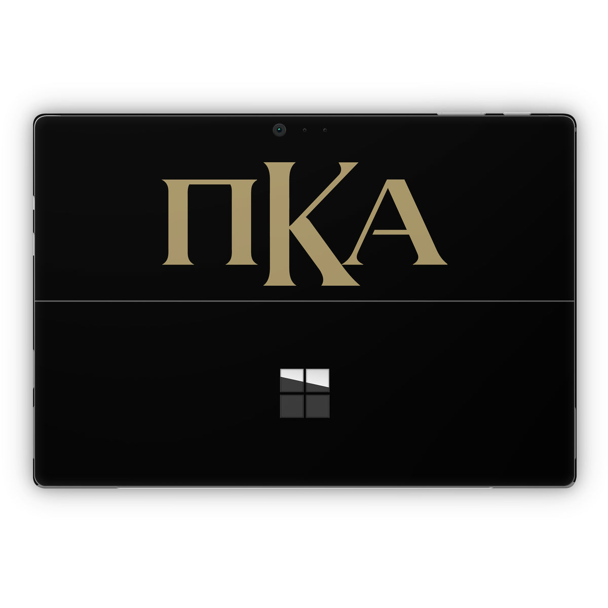 Pi Kappa Alpha Greek Letters Black - Microsoft Surface Pro Skin