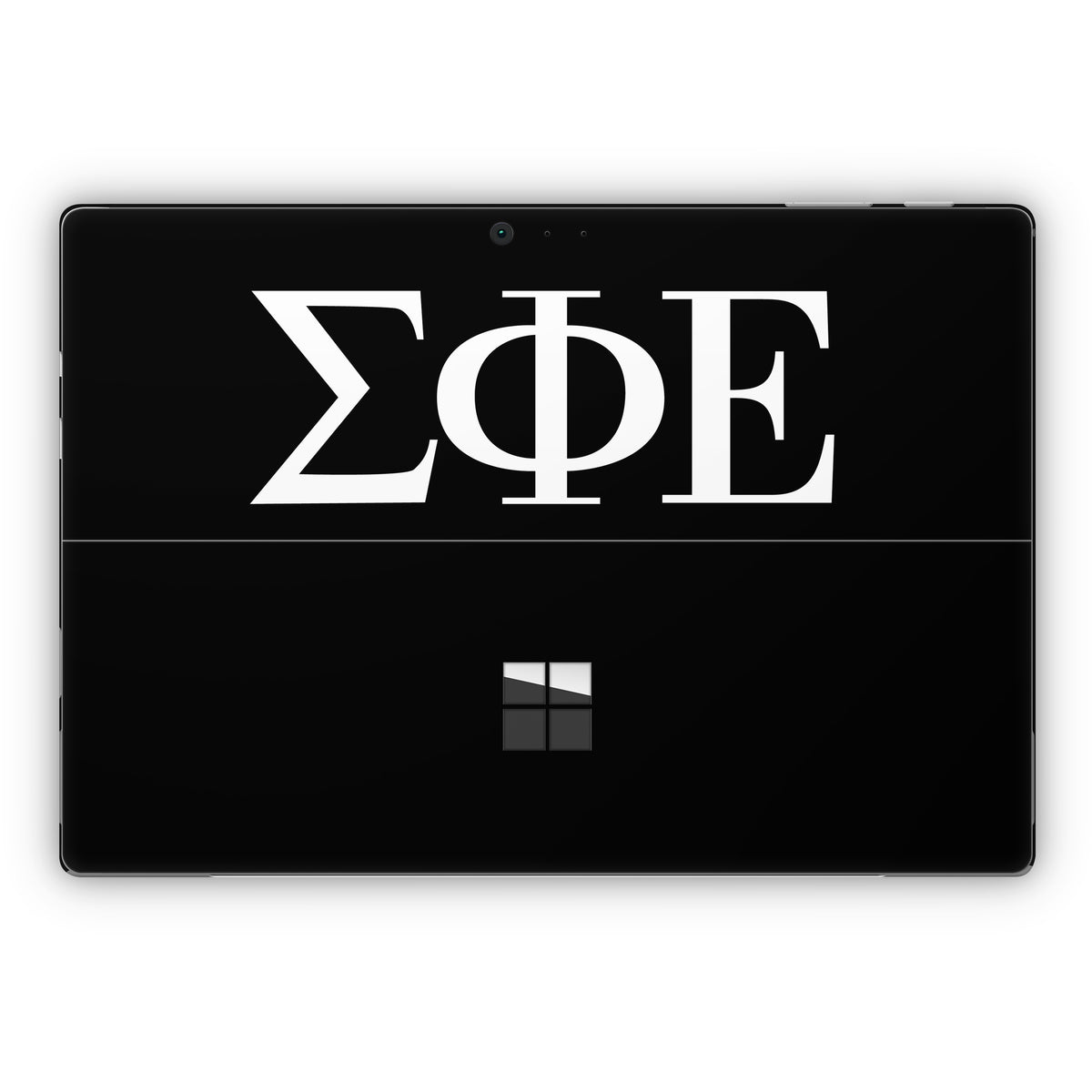 Sigma Phi Epsilon Greek Letters Black - Microsoft Surface Pro Skin