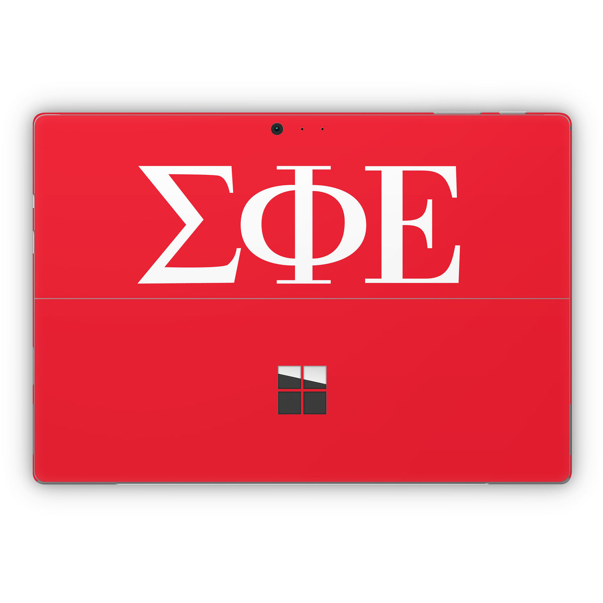 Sigma Phi Epsilon Greek Letters Red - Microsoft Surface Pro Skin