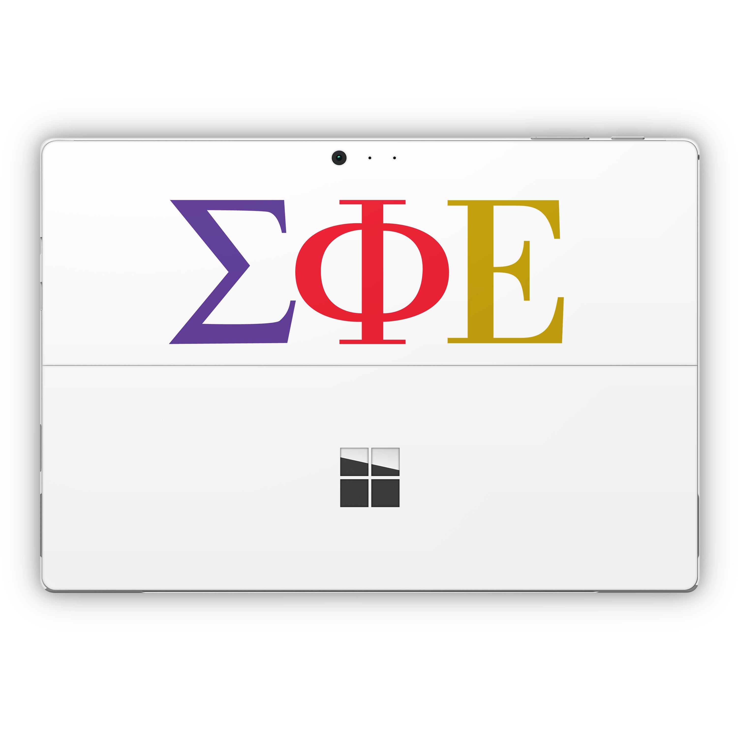 Sigma Phi Epsilon Greek Letters White - Microsoft Surface Pro Skin