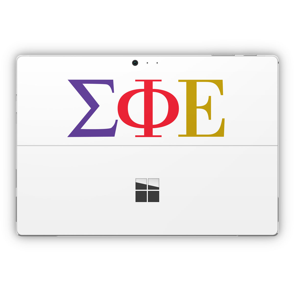 Sigma Phi Epsilon Greek Letters White - Microsoft Surface Pro Skin