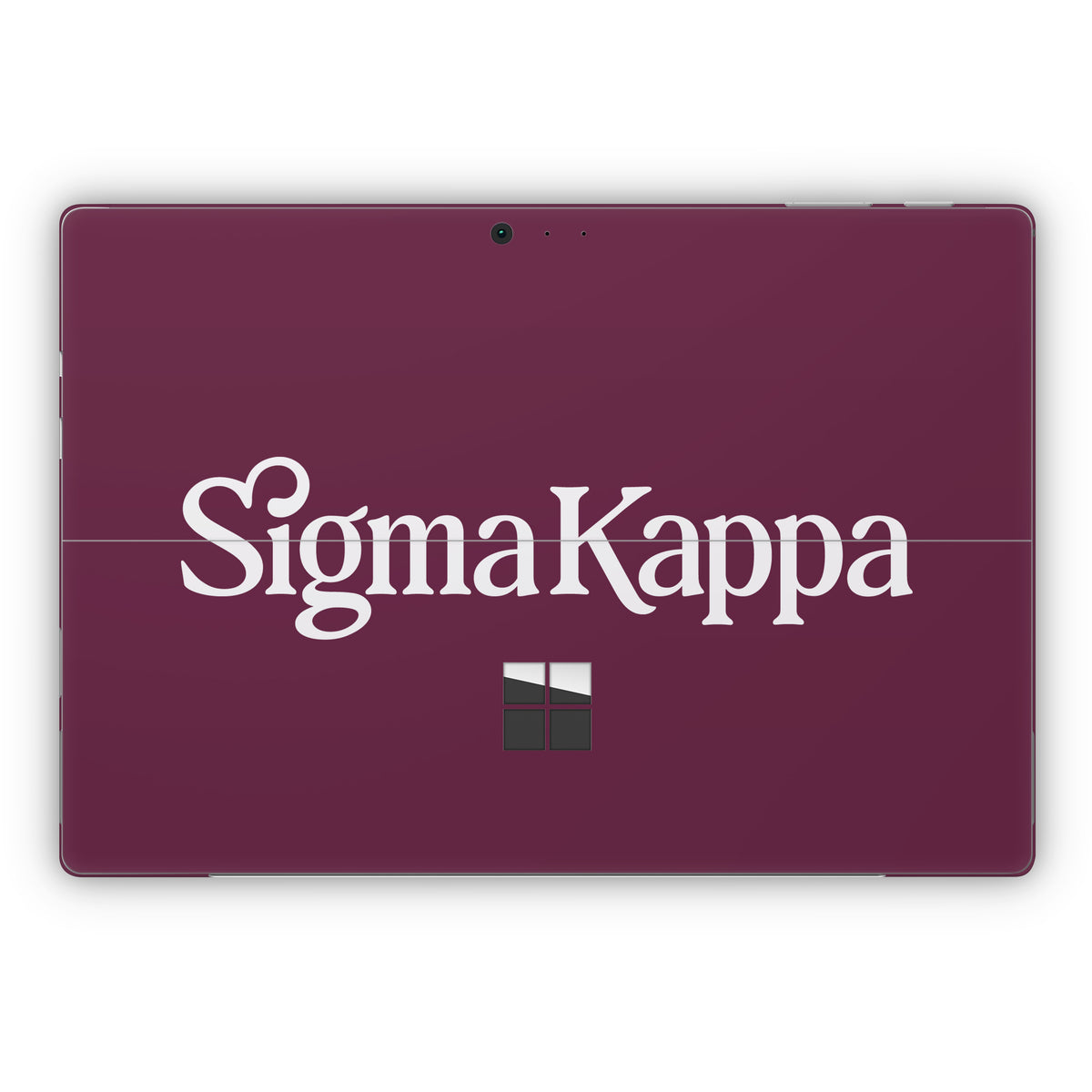 Sigma Kappa Primary Logo Dove Love on Mary Maroon - Microsoft Surface Pro Skin