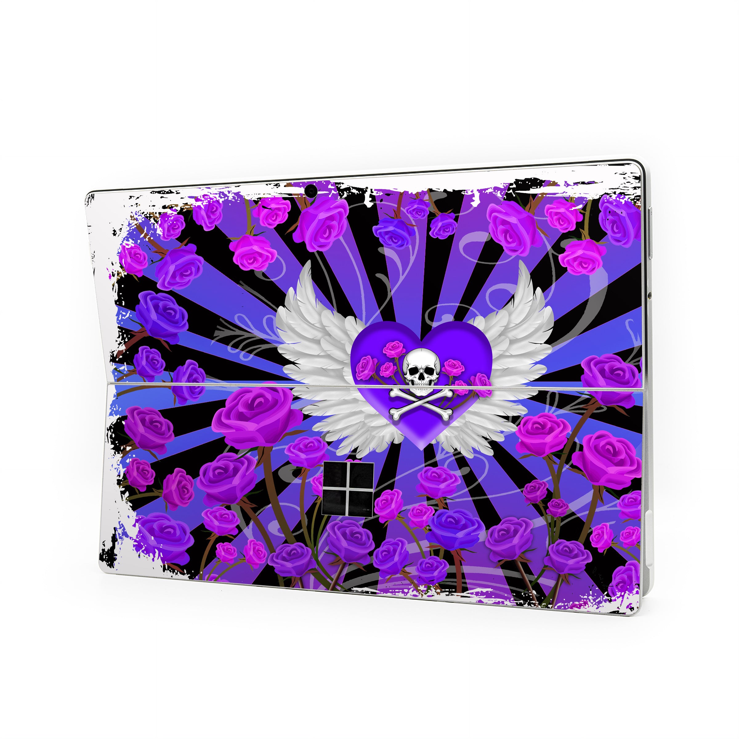 Skull and Roses - Microsoft Surface Pro Skin
