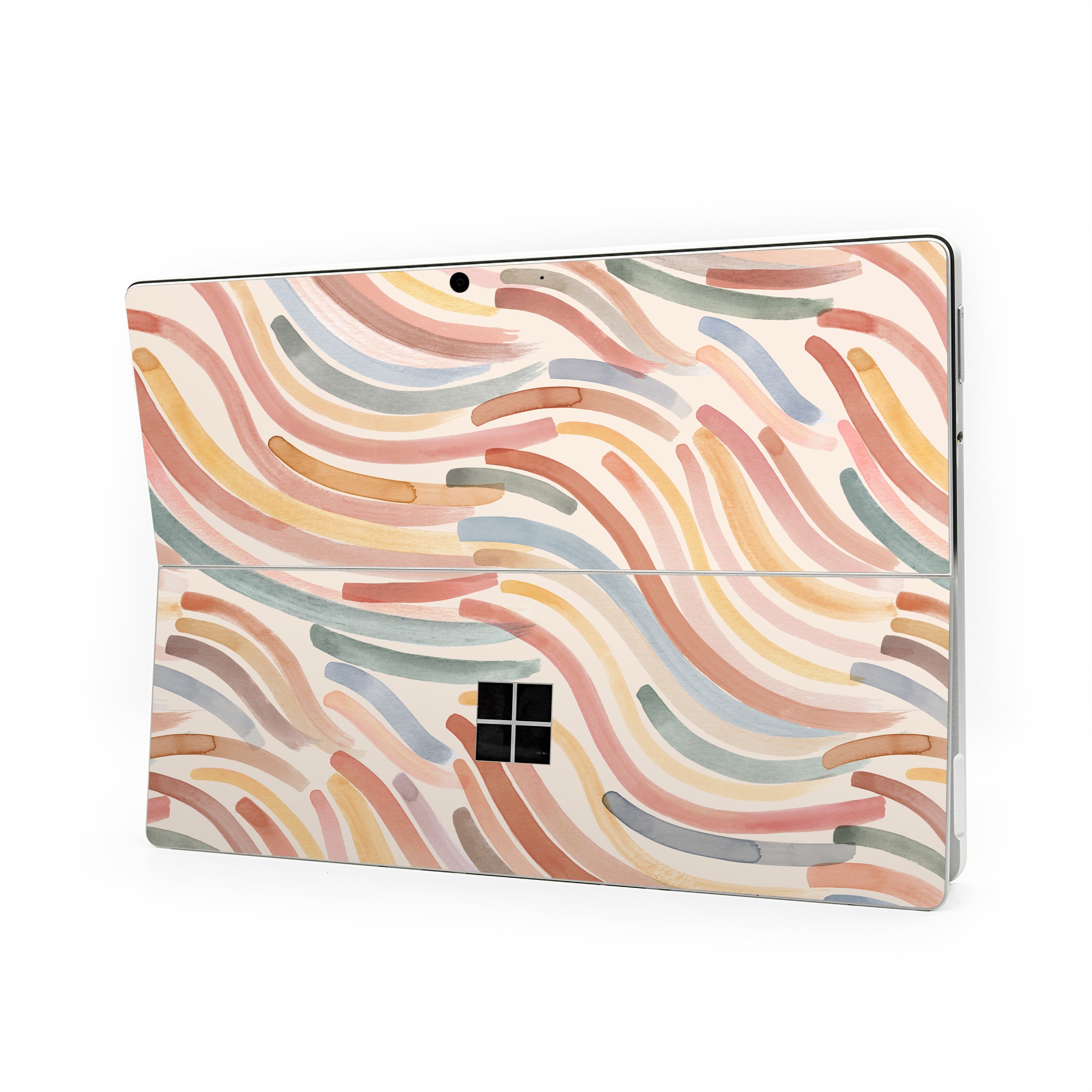 Terracotta Brushstroke Waves - Microsoft Surface Pro Skin
