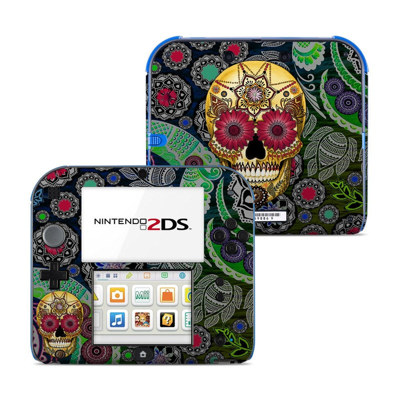 Sugar Skull Paisley - Nintendo 2DS Skin