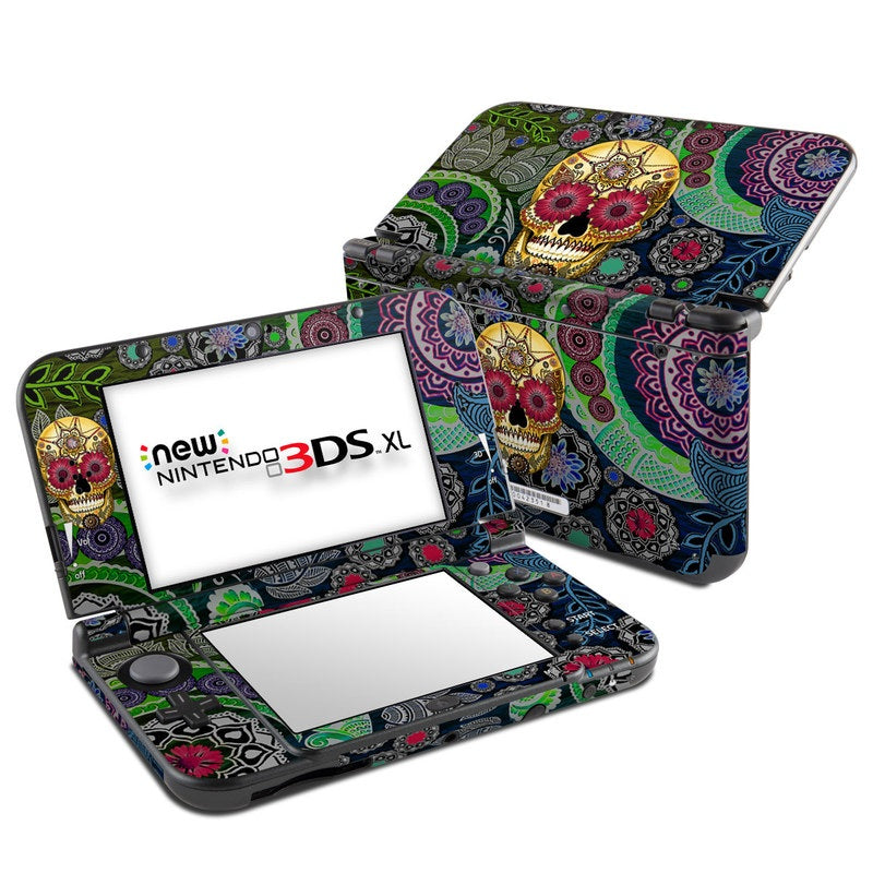 Sugar Skull Paisley - Nintendo New 3DS XL Skin