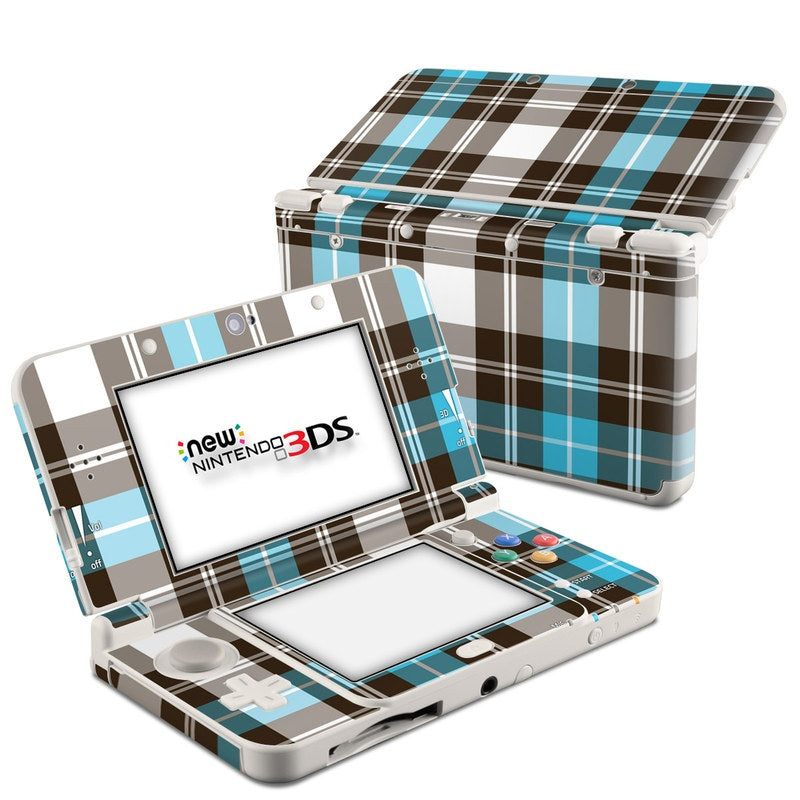 Turquoise Plaid - Nintendo 3DS 2015 Skin