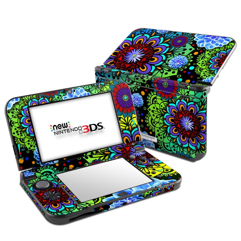 Funky Floratopia - Nintendo 3DS LL Skin