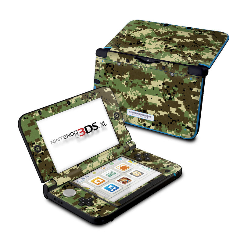 Digital Woodland Camo - Nintendo 3DS XL Skin