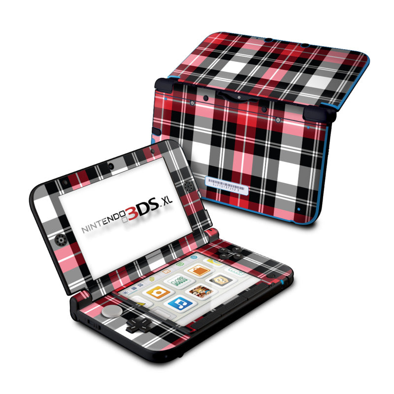 Red Plaid - Nintendo 3DS XL Skin