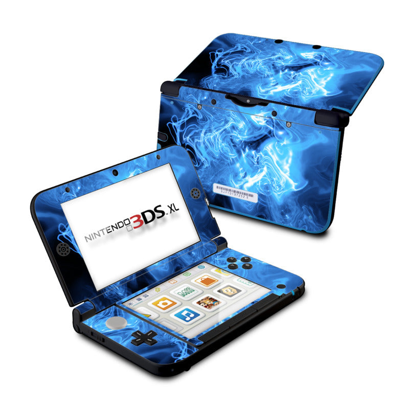 Blue Quantum Waves - Nintendo 3DS XL Skin
