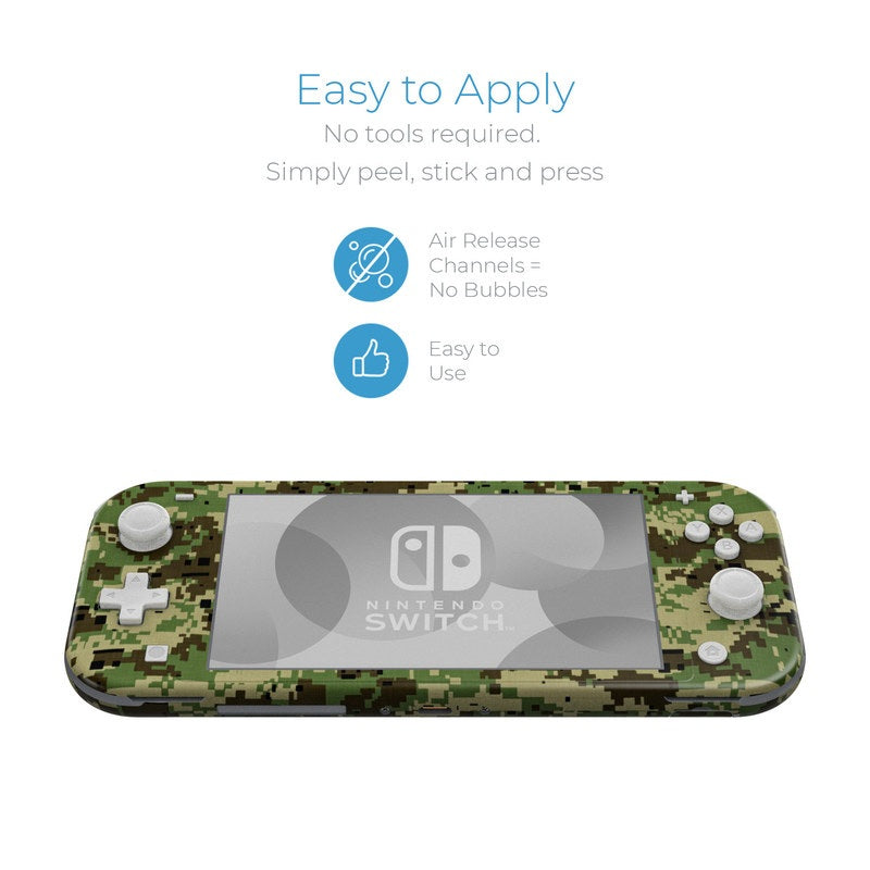 Digital Woodland Camo - Nintendo Switch Lite Skin